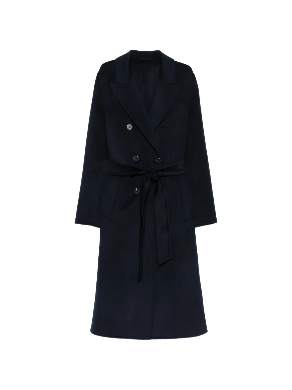 Marella double-breasted belted coat - Blau