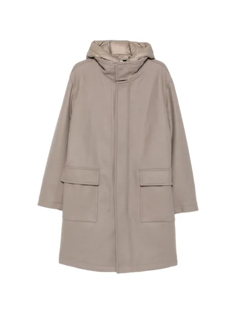 Duno hooded layered coat