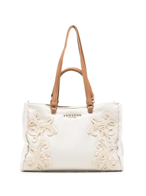ERMANNO FIRENZE  crochet-embroidery tote bag