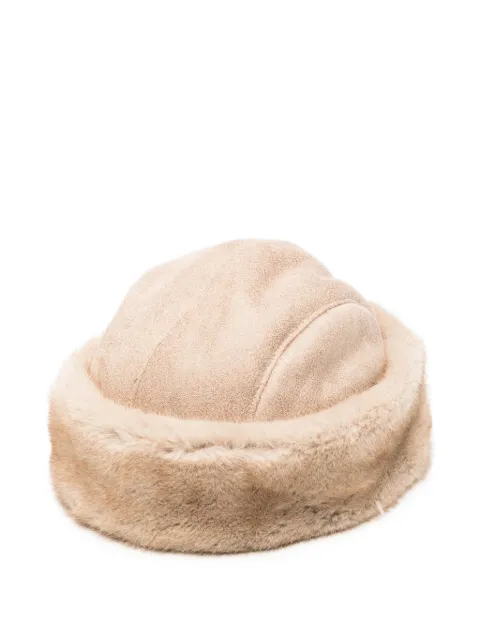 Betta Corradi gorro con ribete de pelo artificial
