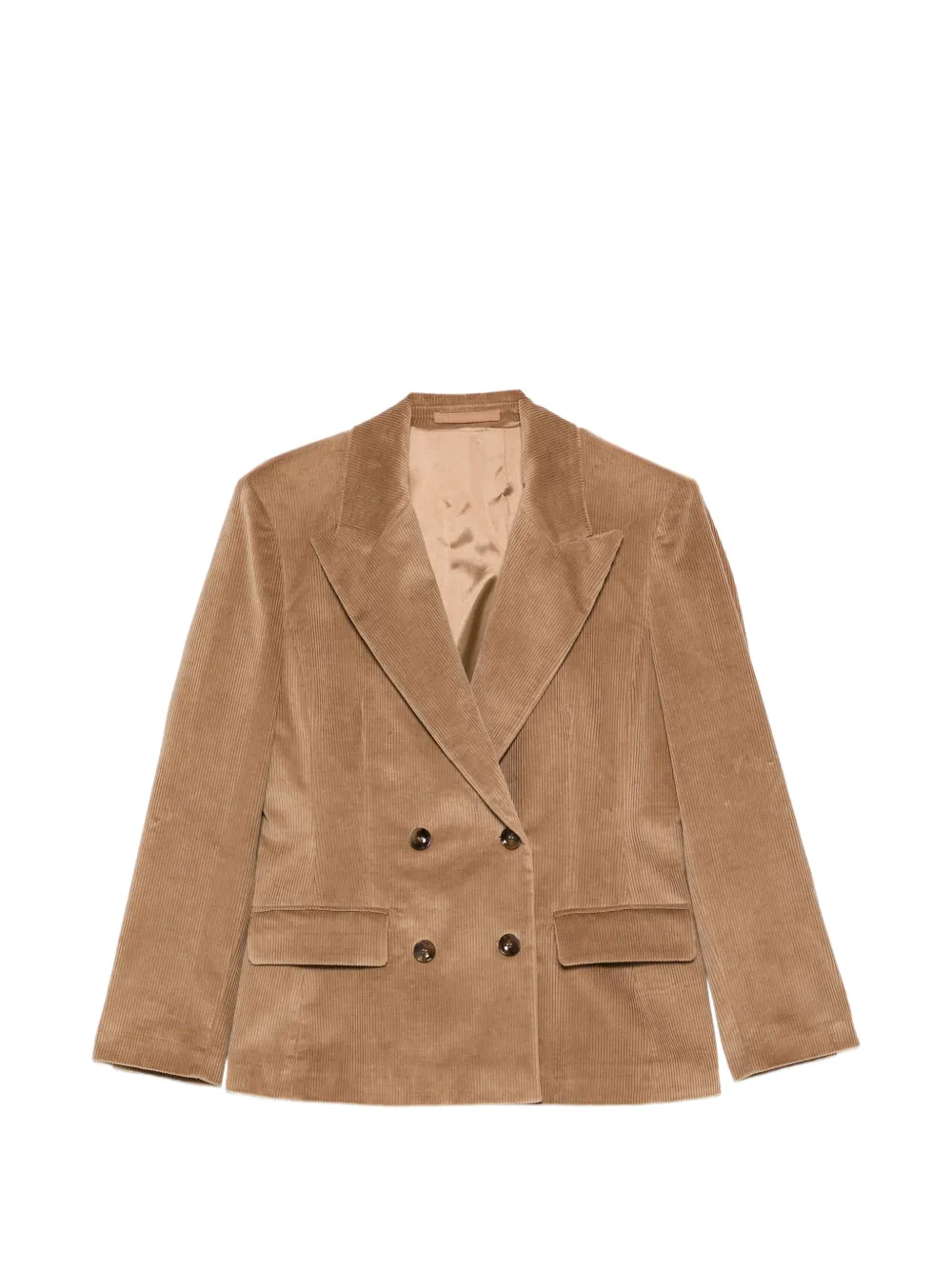 Marella double-breasted corduroy blazer Bruin