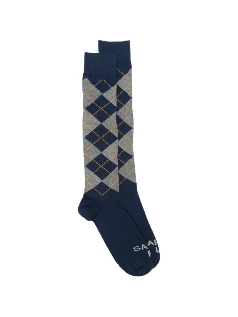 MC2 Saint Barth argyle-knit socks
