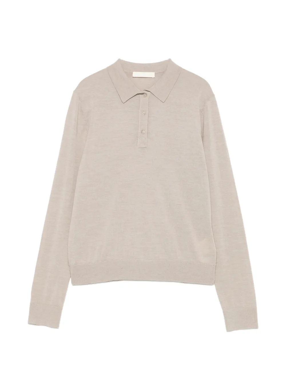 Eleh long-sleeve polo top - Toni neutri