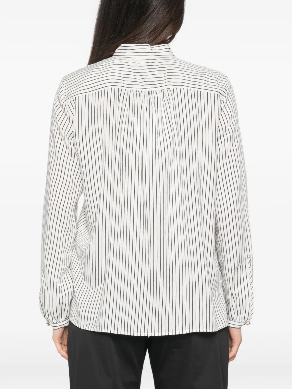 Marella Mllkiwi gestreepte blouse Wit