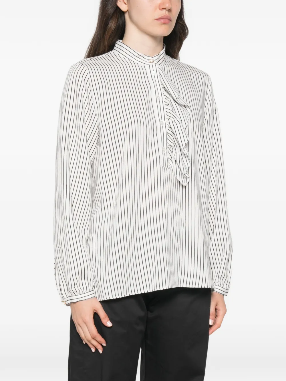 Marella Mllkiwi gestreepte blouse Wit