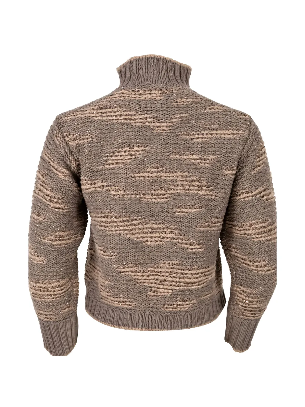 Fabiana Filippi sequin-embellished intarsia-knit cardigan Grijs