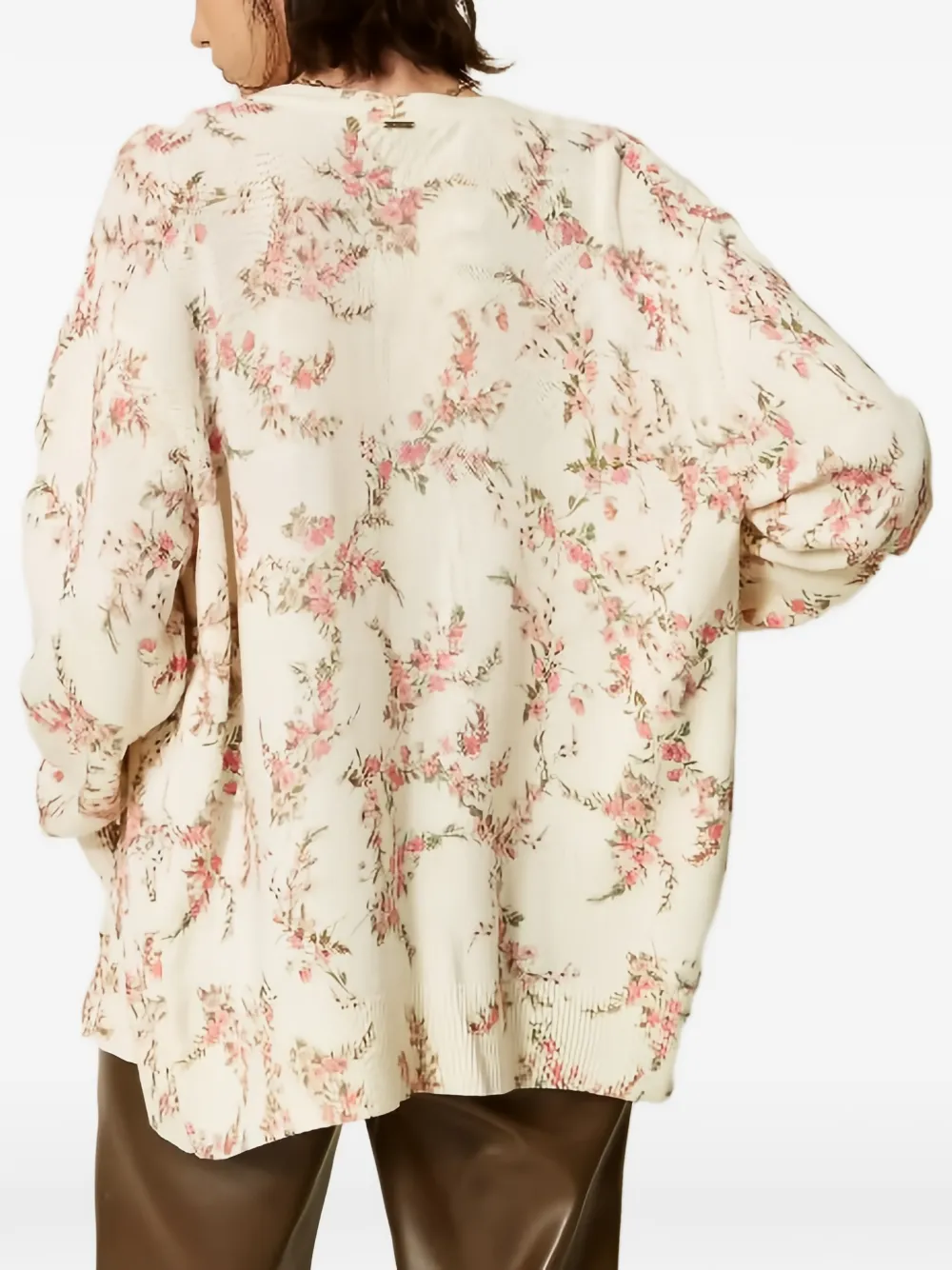 TWINSET Vest met bloemenprint Beige