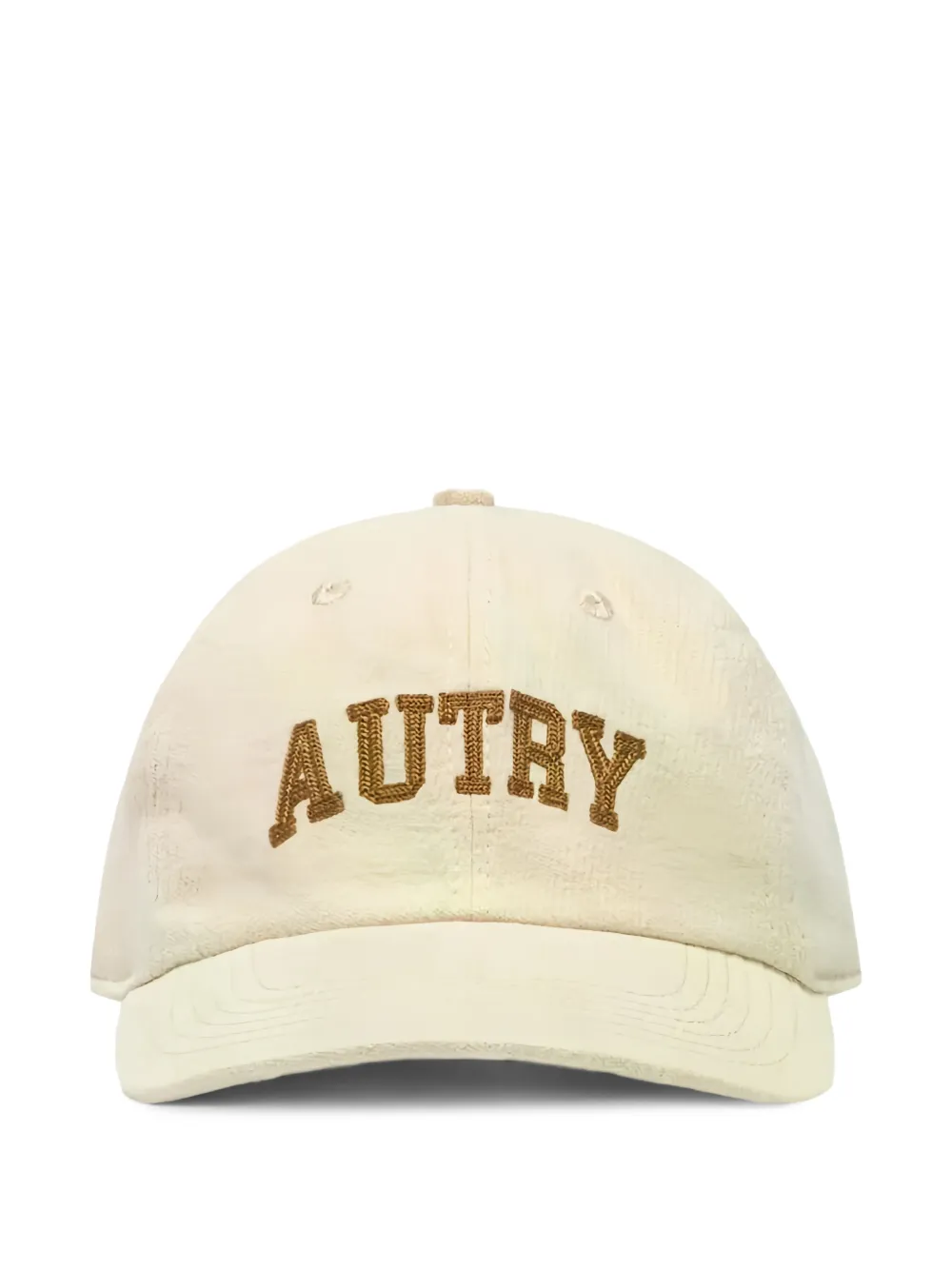 Autry 로고 자수 터치 스트랩 베이스볼 캡 모자 | 뉴트럴 | Image 1