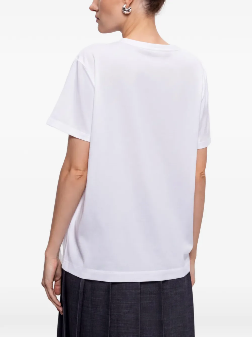 Fabiana Filippi T-shirt met ronde hals Wit