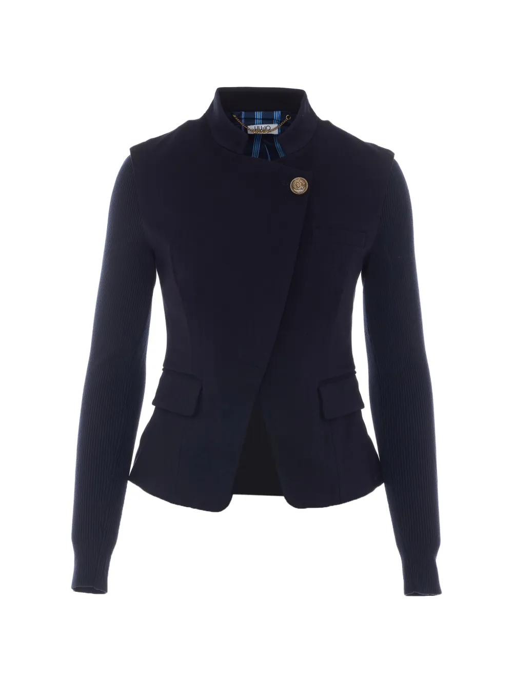 LIU JO blazer with knit sleeves - Blu