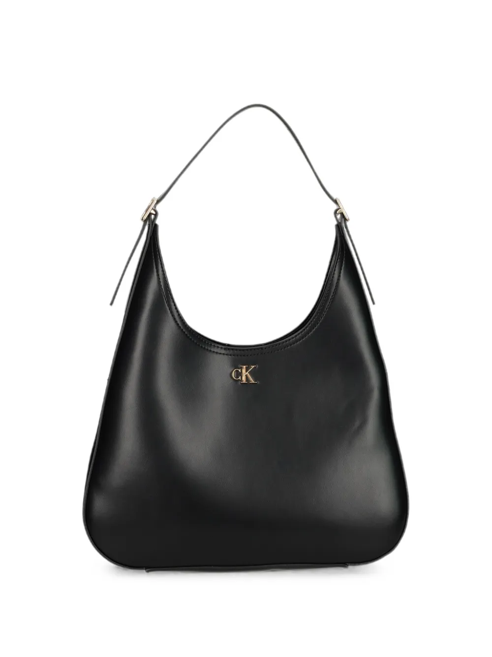 Calvin Klein Schultertasche mit Logo-Schild - Schwarz