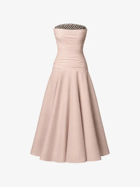 Nafsika Skourti Rhea ruched-bodice midi dress