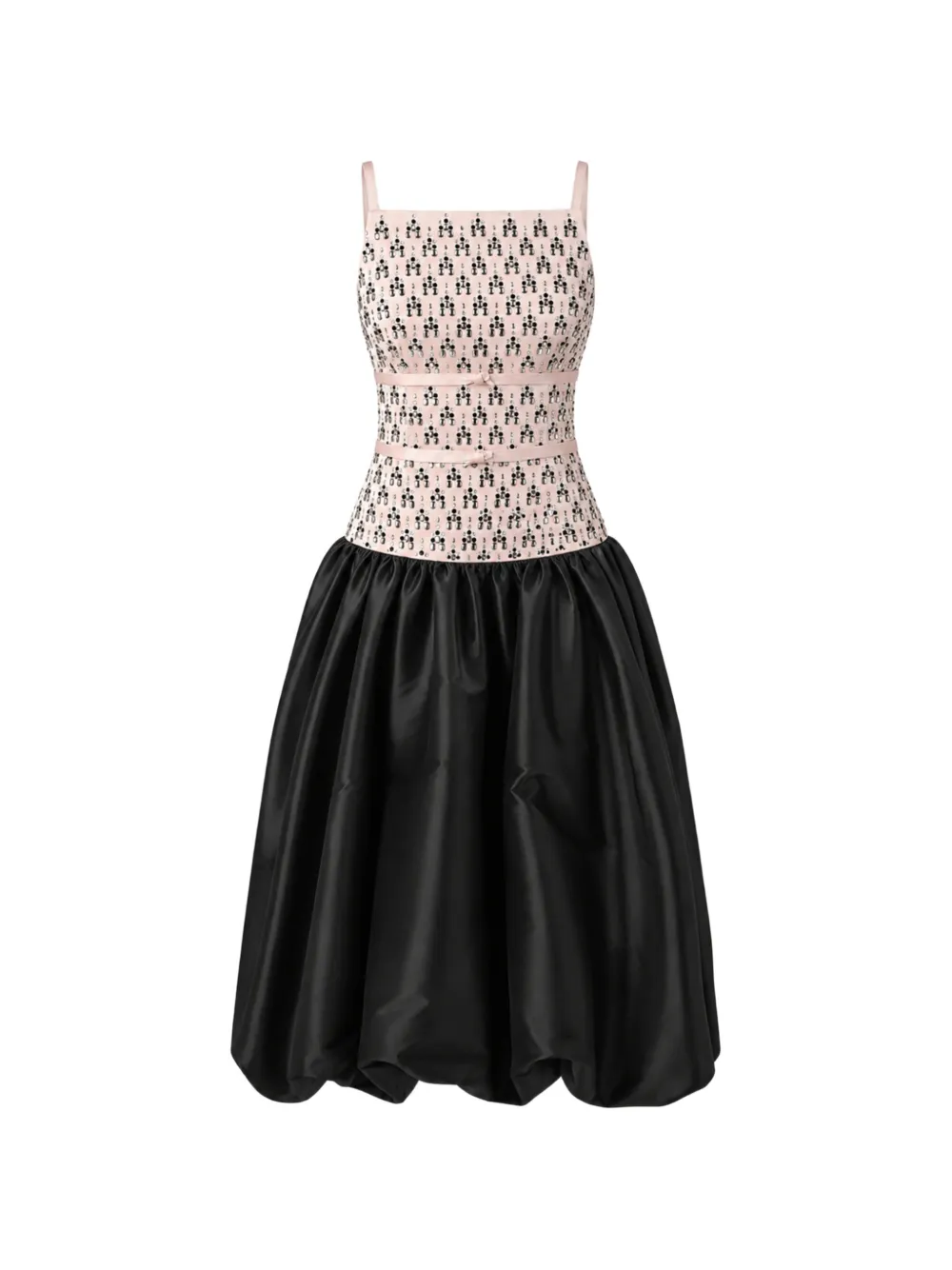 Nafsika Skourti Astra Bloom crystal-embellished midi dress