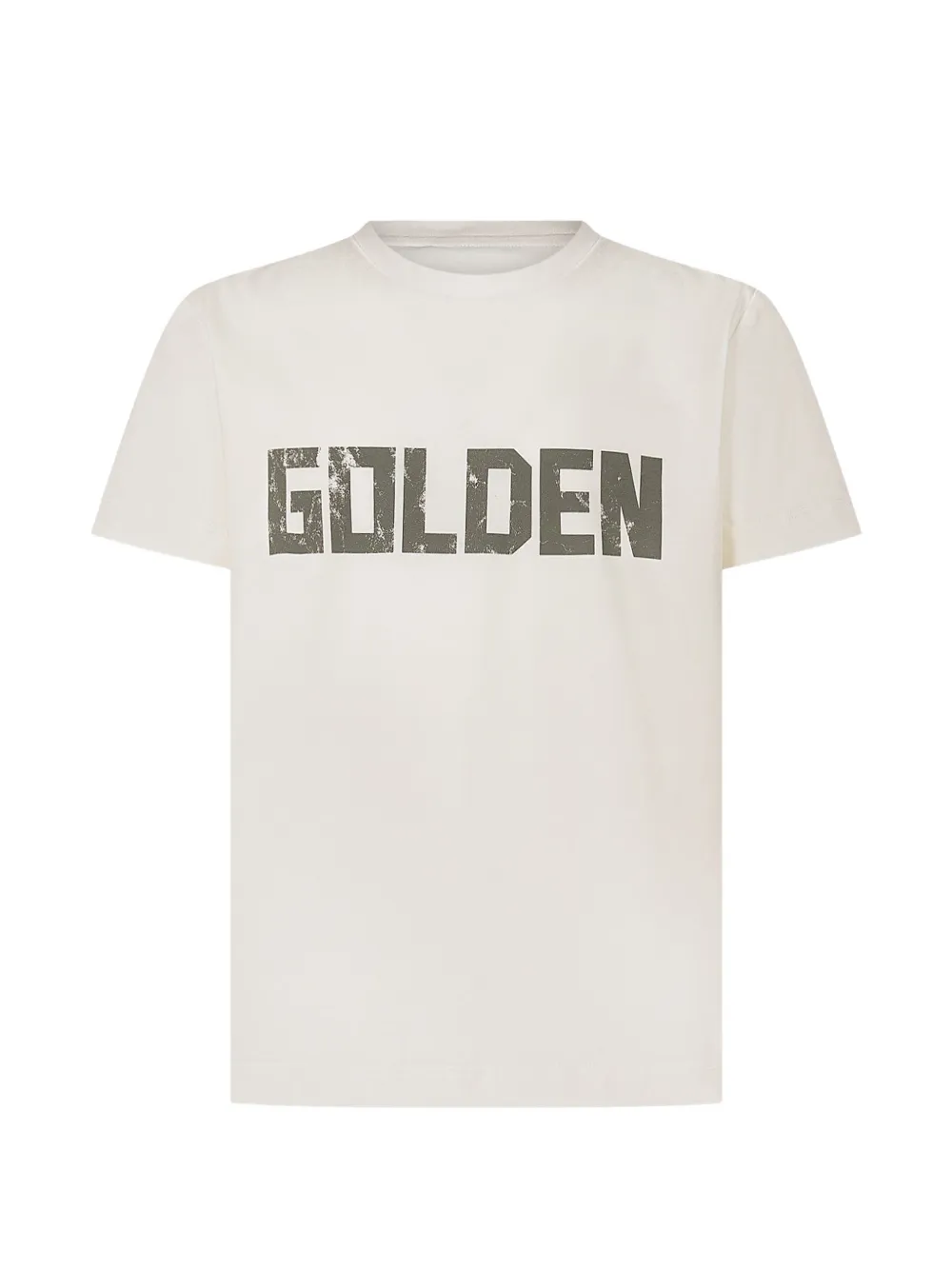 Golden Goose Kids Journey logo-print T-shirt - Toni neutri