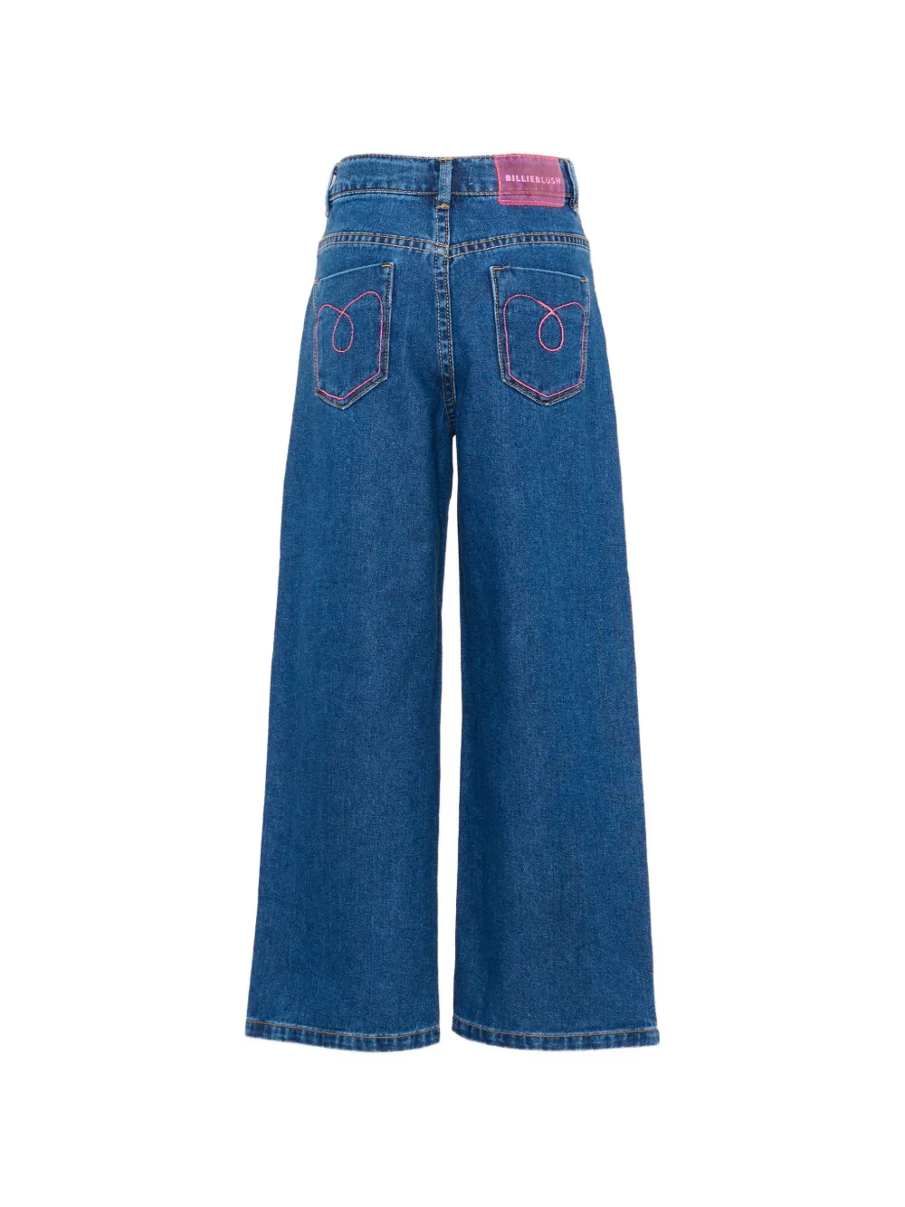 Billieblush Jeans met wijde pijpen en applicatie Blauw