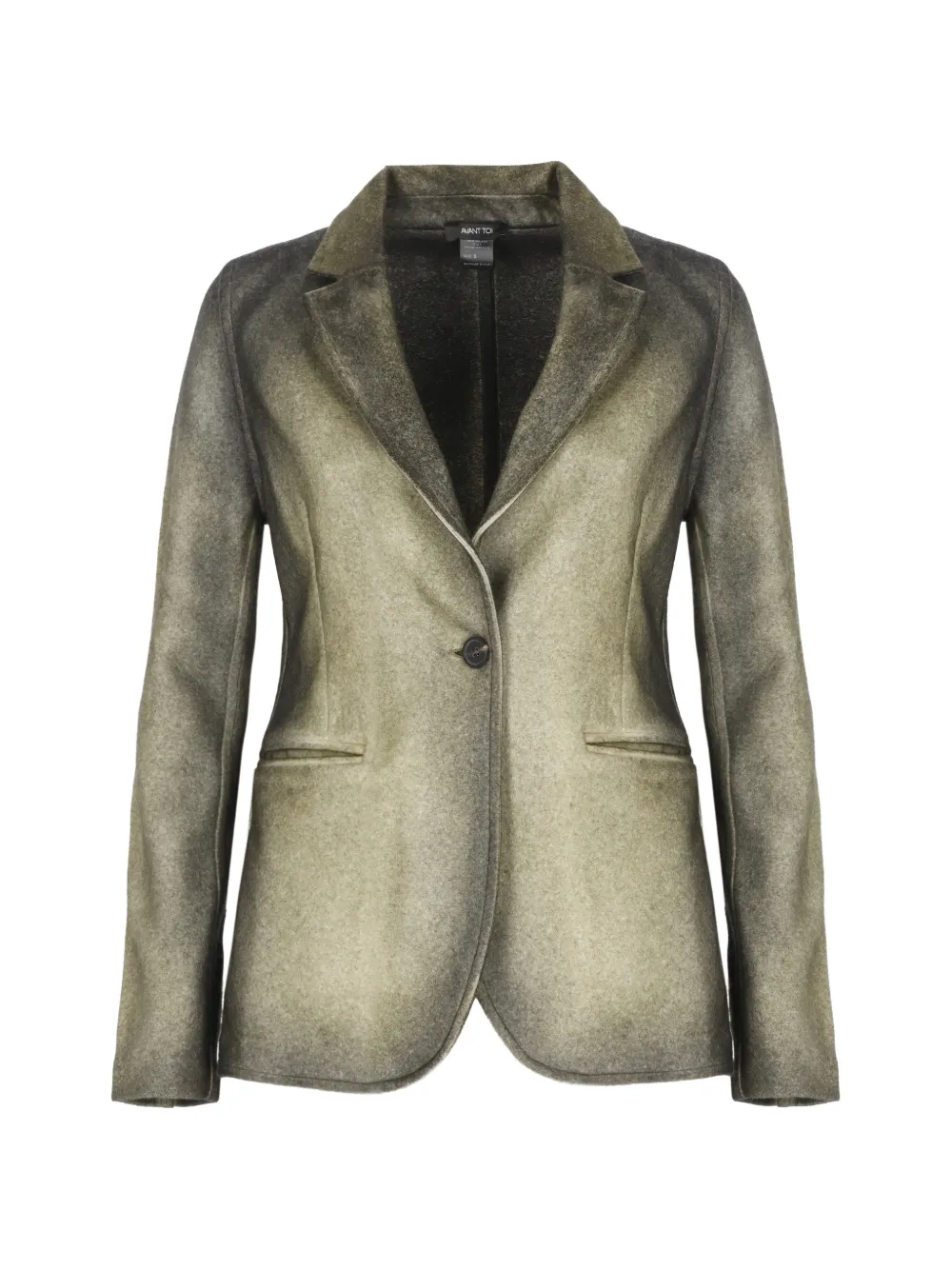 Avant Toi Einreihige Jacke mit fallendem Revers - Grau