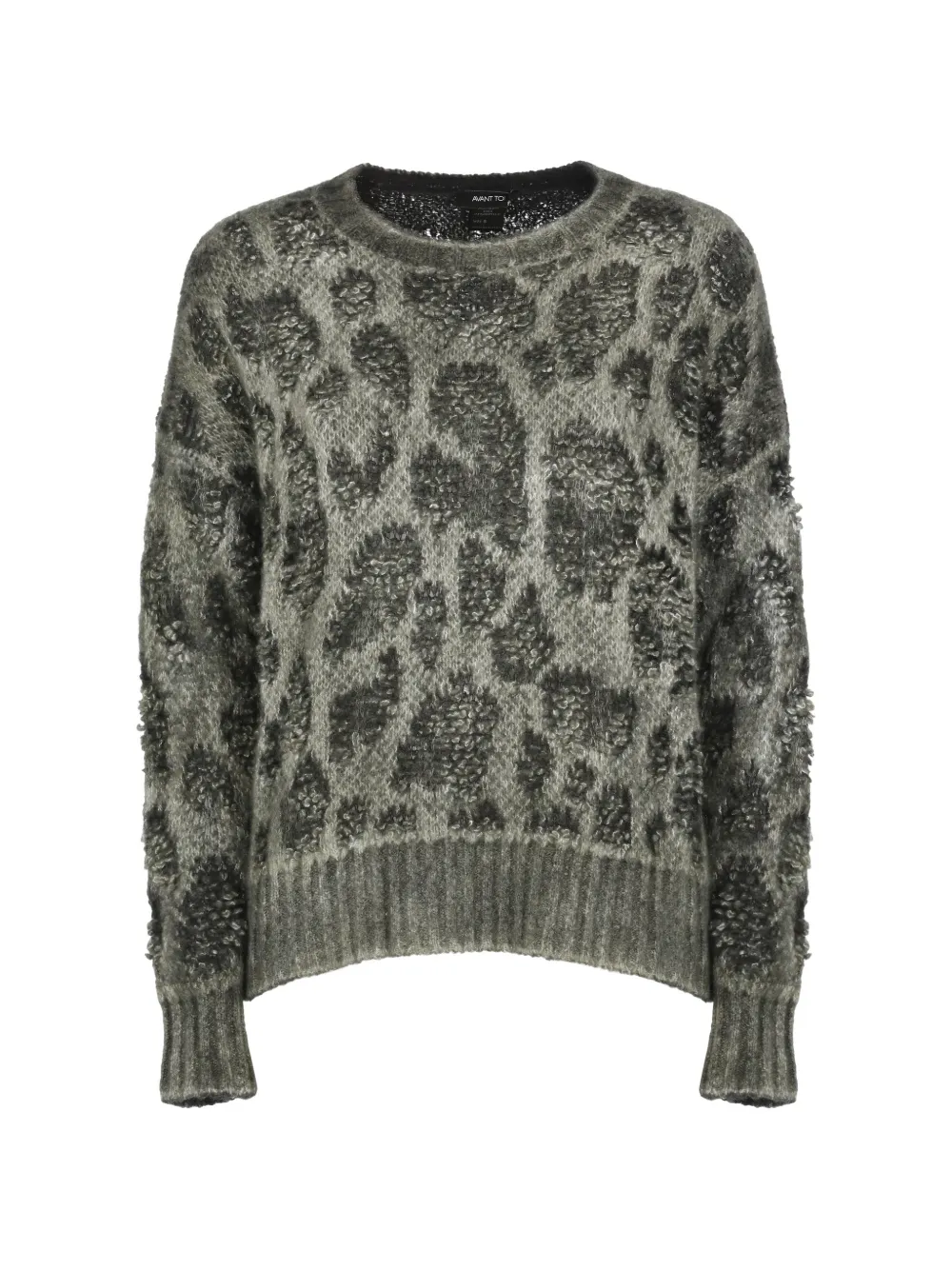 Avant Toi Pullover mit Leopardenprint - Grün
