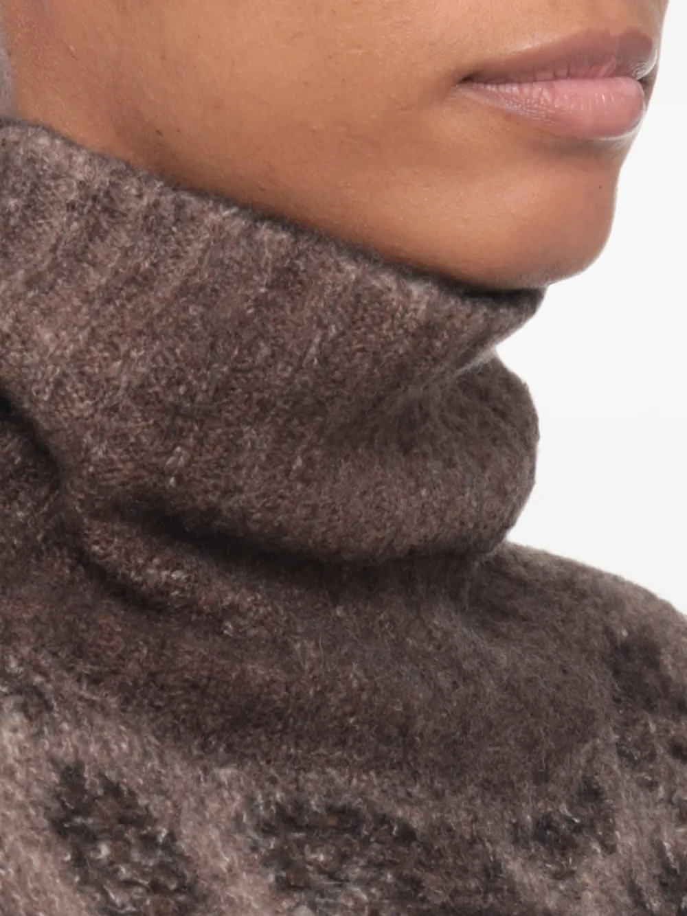Avant Toi Sweater met luipaardprint Bruin