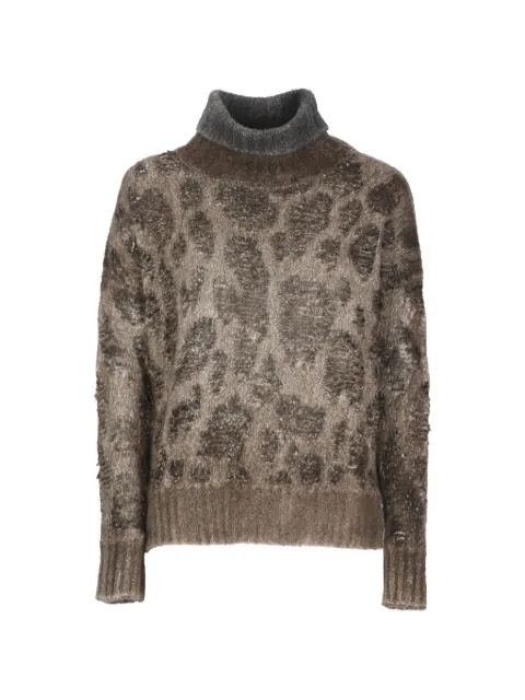 Avant Toi leopard-print sweater