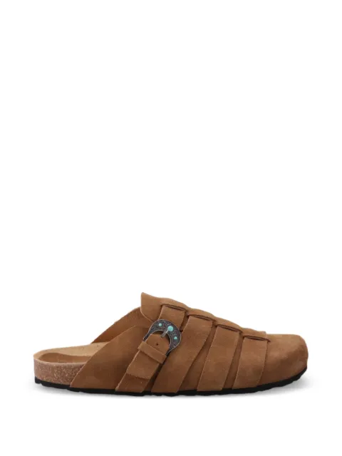 TAJI buckle-fastening cage mules