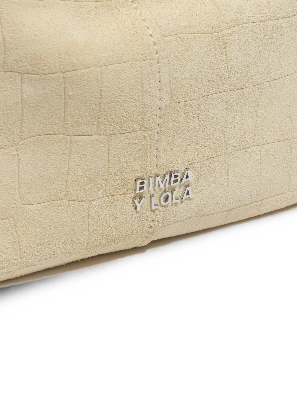 BIMBA Y LOLA Grote suède shopper Beige
