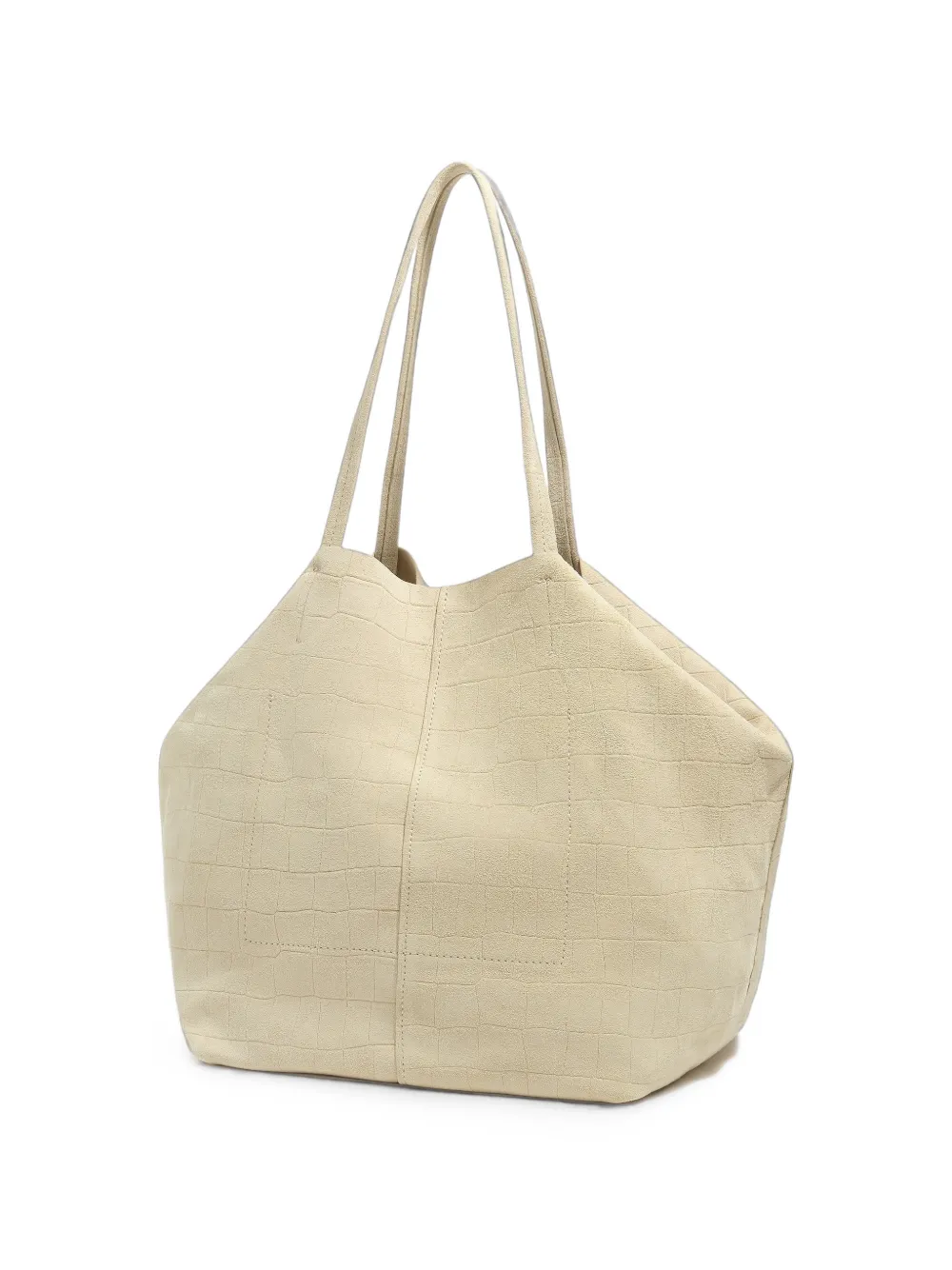 BIMBA Y LOLA Grote suède shopper Beige