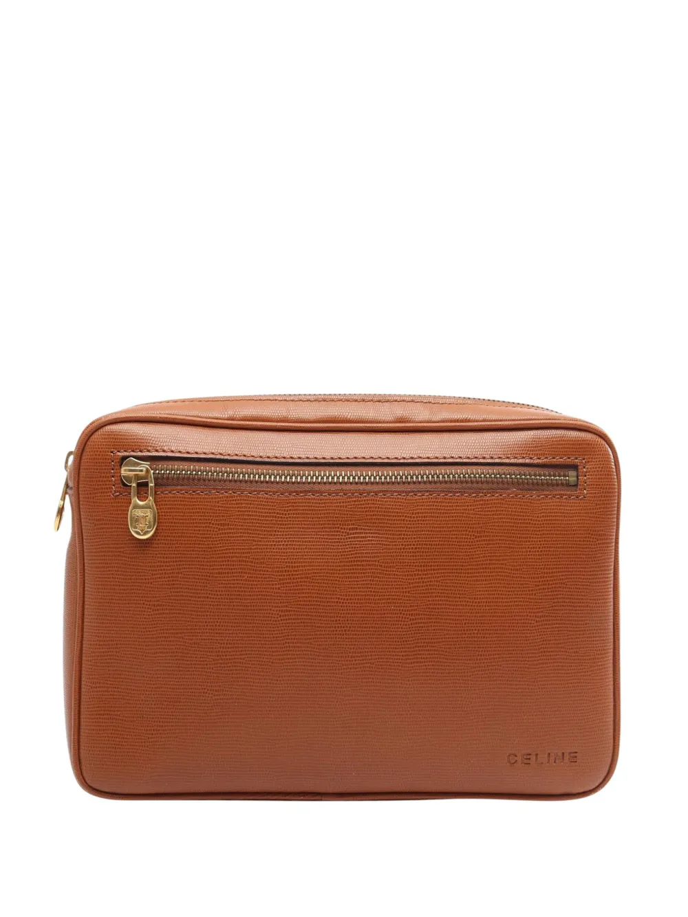 Celine Pre-Owned 1970-2000 Clutch mit Prägung - Braun