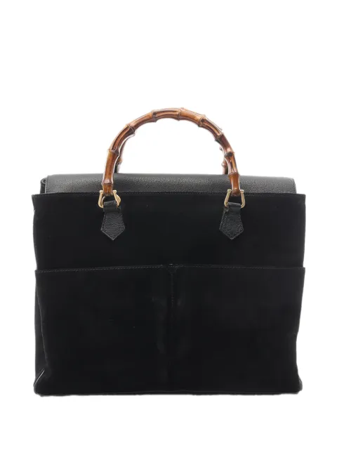Gucci Pre-Owned 20th Century Bamboo Suede satchel