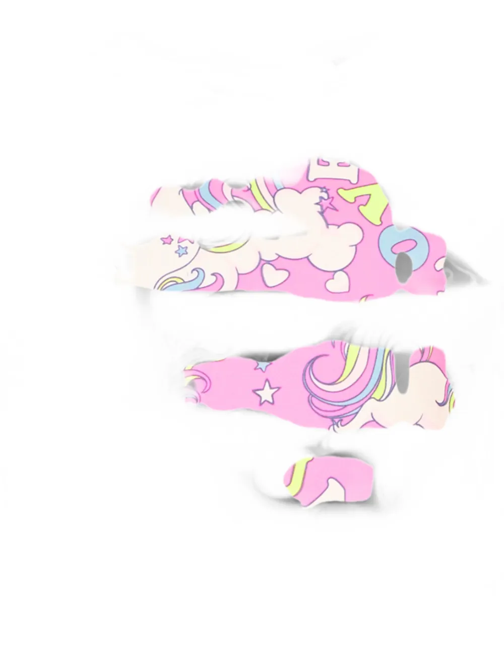 Billieblush unicorn-print long-sleeve T-shirt Roze