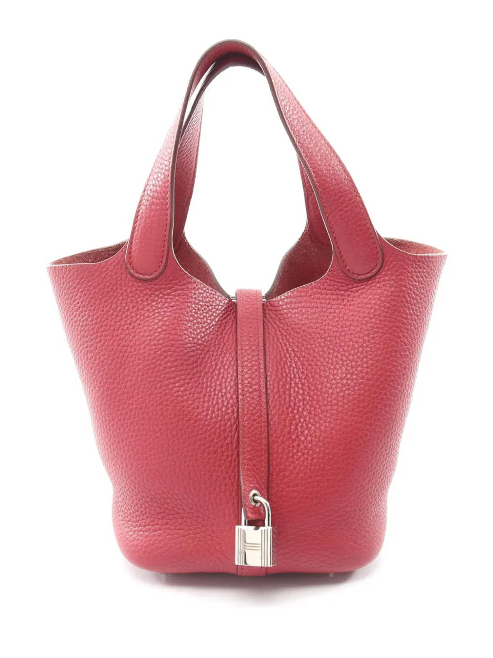 Hermès Pre-Owned 2015 Clemence Picotin Lock Handtasche 18cm - Rot