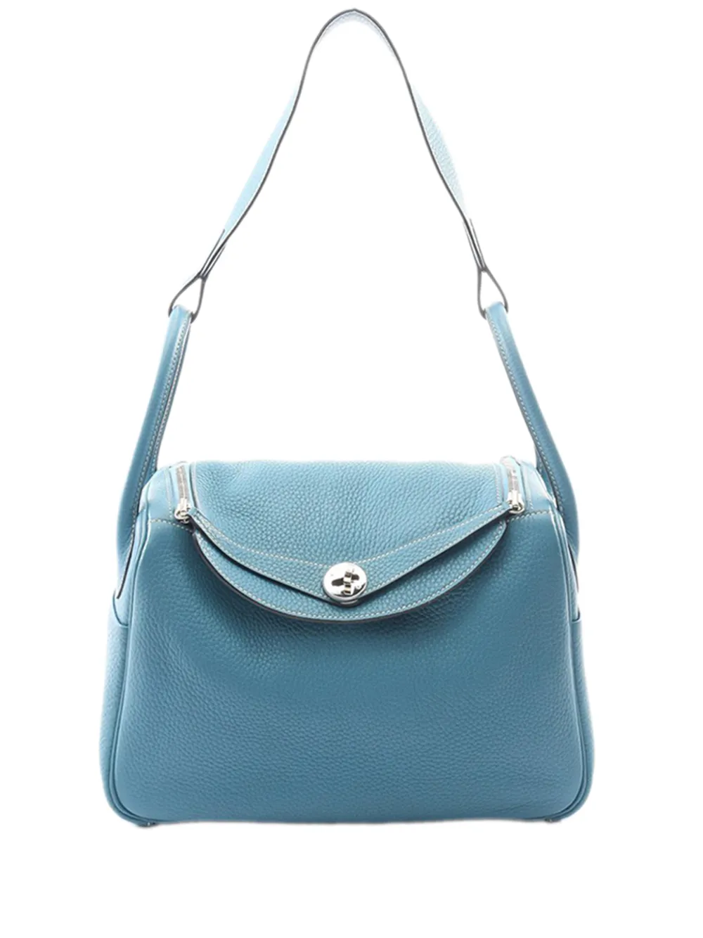 Hermès Pre-Owned 2015 Clemence Lindy 30 shoulder bag - Blue