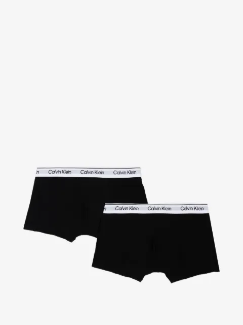 Calvin Klein Kids logo-waistband boxer (set of two)