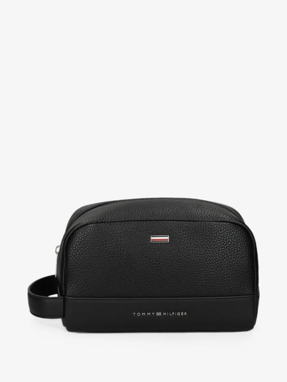 Tommy Hilfiger 로고 장식 페블 트래블 파우치 | 블랙 | Image 1