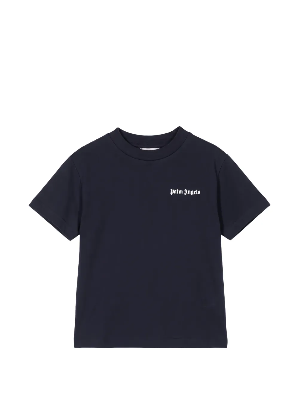 Palm Angels Kids logo-print T-shirt Blauw
