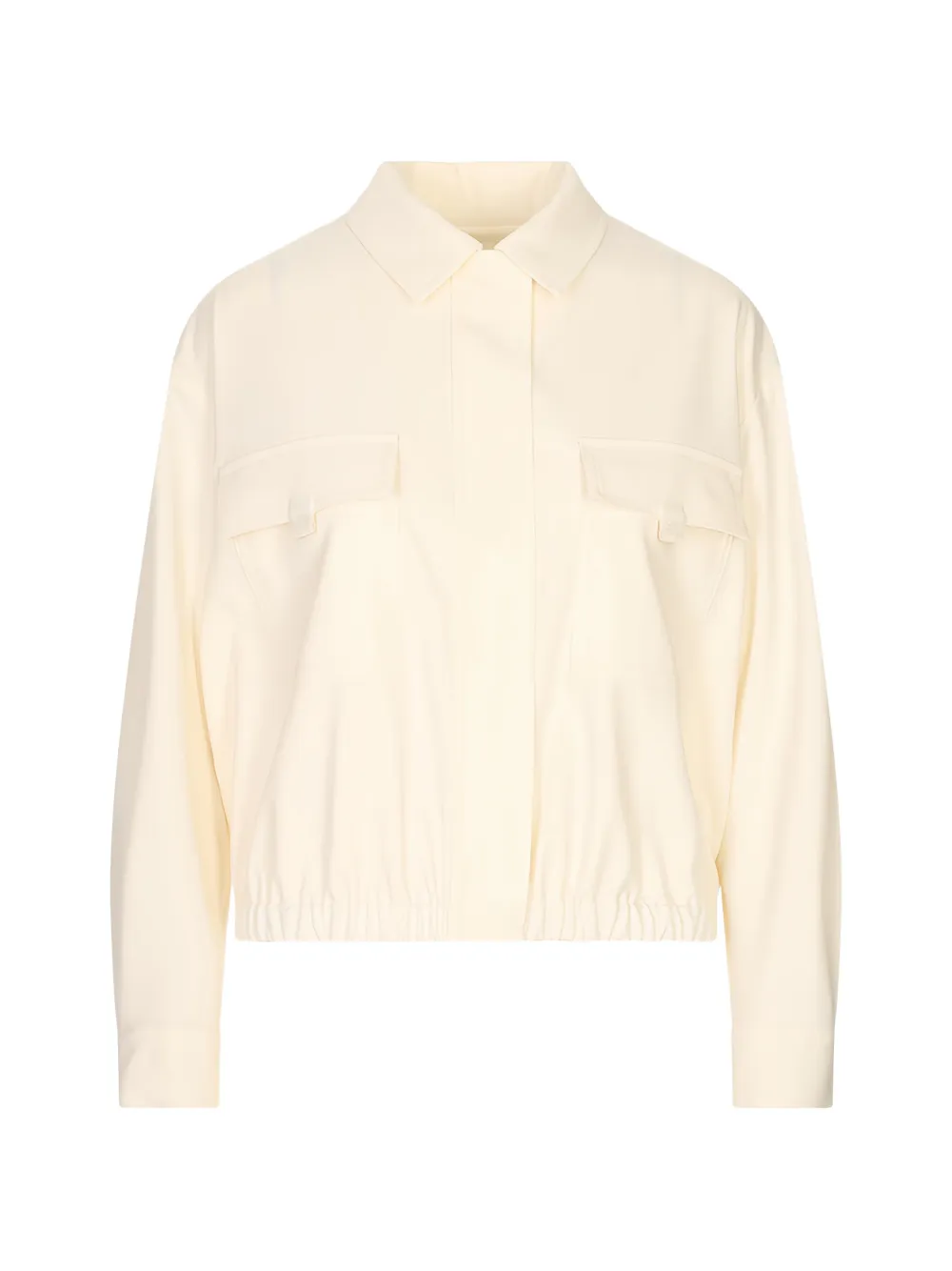 Fabiana Filippi Techno Embellished Elasticated-hem Bomber Jacket In Nude