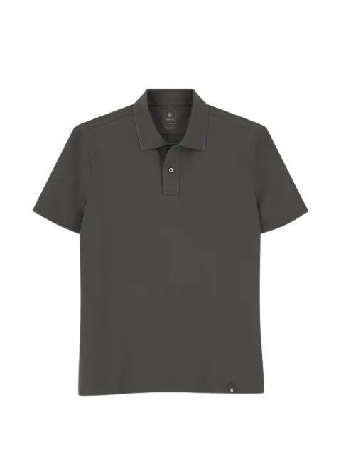 Boggi Milano polo in stretch cotton-blend piqué Cool Jade-Fresh