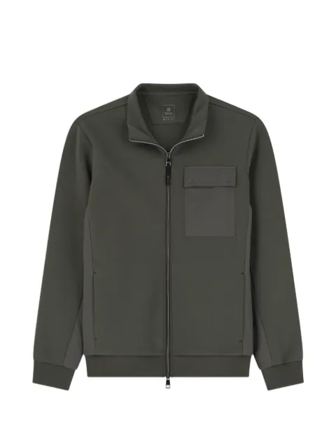 Boggi Milano full-zip sweatshirt in cotton-blend scuba B Tech