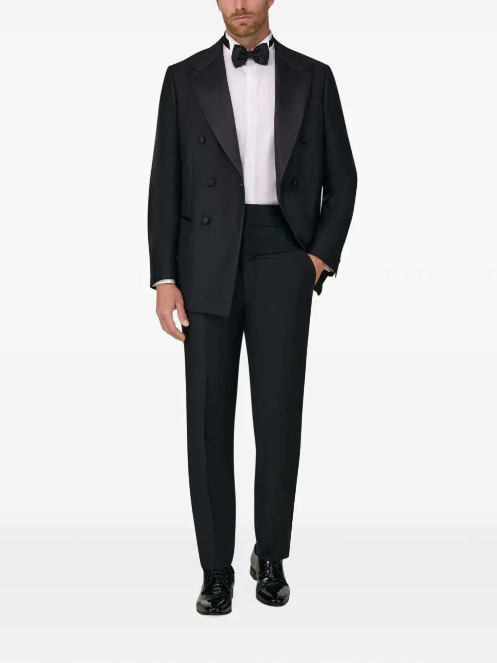 Boggi Milano Blazer met dubbele rij knopen Zwart