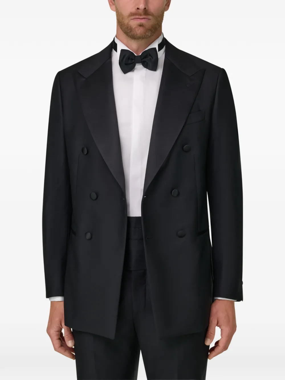 Boggi Milano Blazer met dubbele rij knopen Zwart