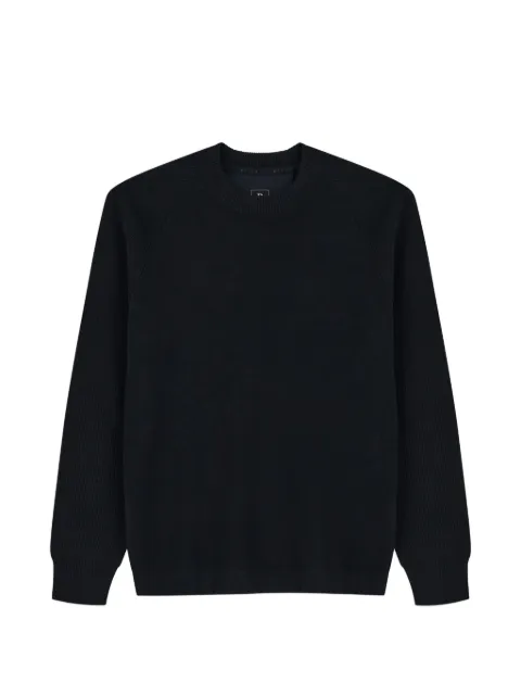Boggi Milano crew neck jumper in merino wool blend WOOLTECH