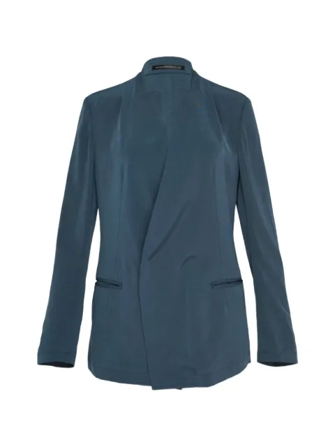 Y's stand-collar wrap blazer