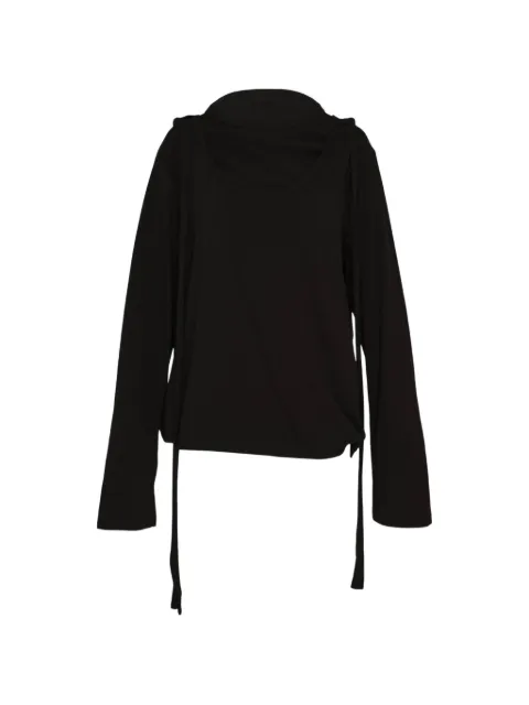 Yohji Yamamoto strap-detail long-sleeve T-shirt
