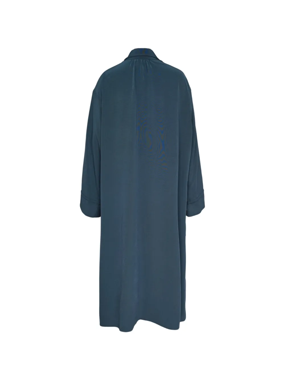Y's Gedrapeerde midi-jurk met split Blauw