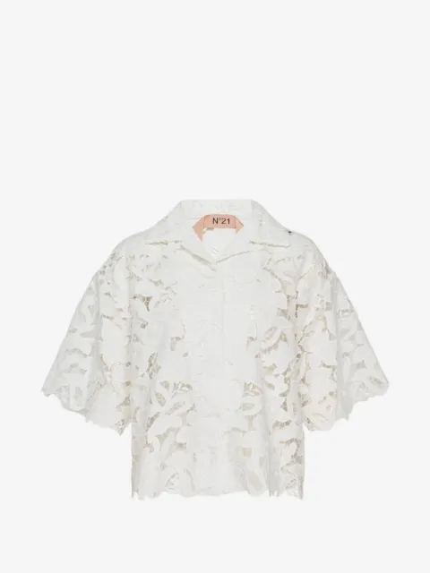 Nº21 floral-lace blouse