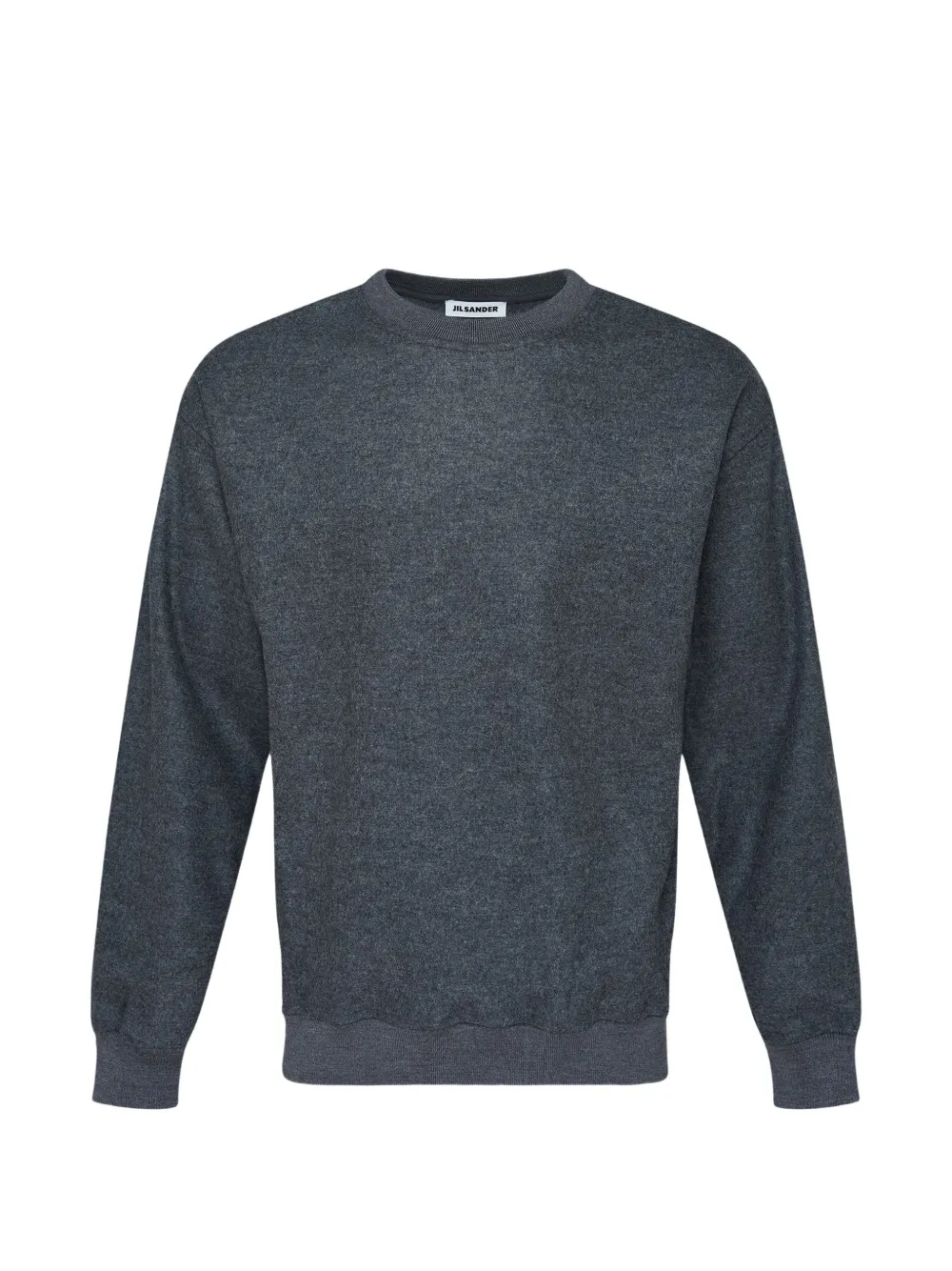 Jil Sander wool melton sweater - Grigio