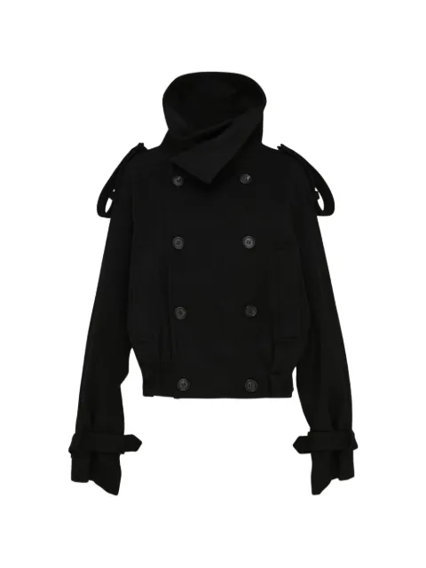 Yohji Yamamoto double-breasted trench jacket