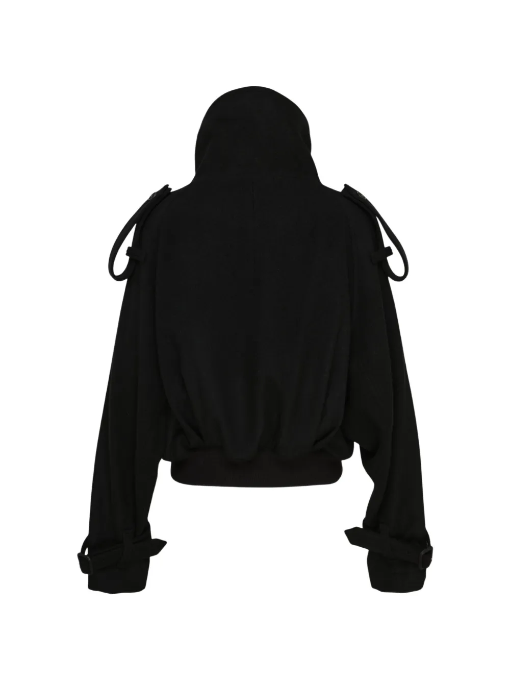 Yohji Yamamoto double-breasted trench jacket Zwart