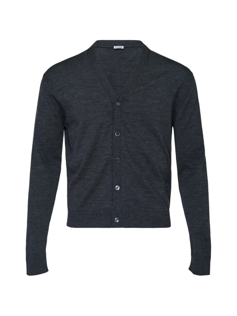 Jil Sander V-neck long-sleeve cardigan - Grigio