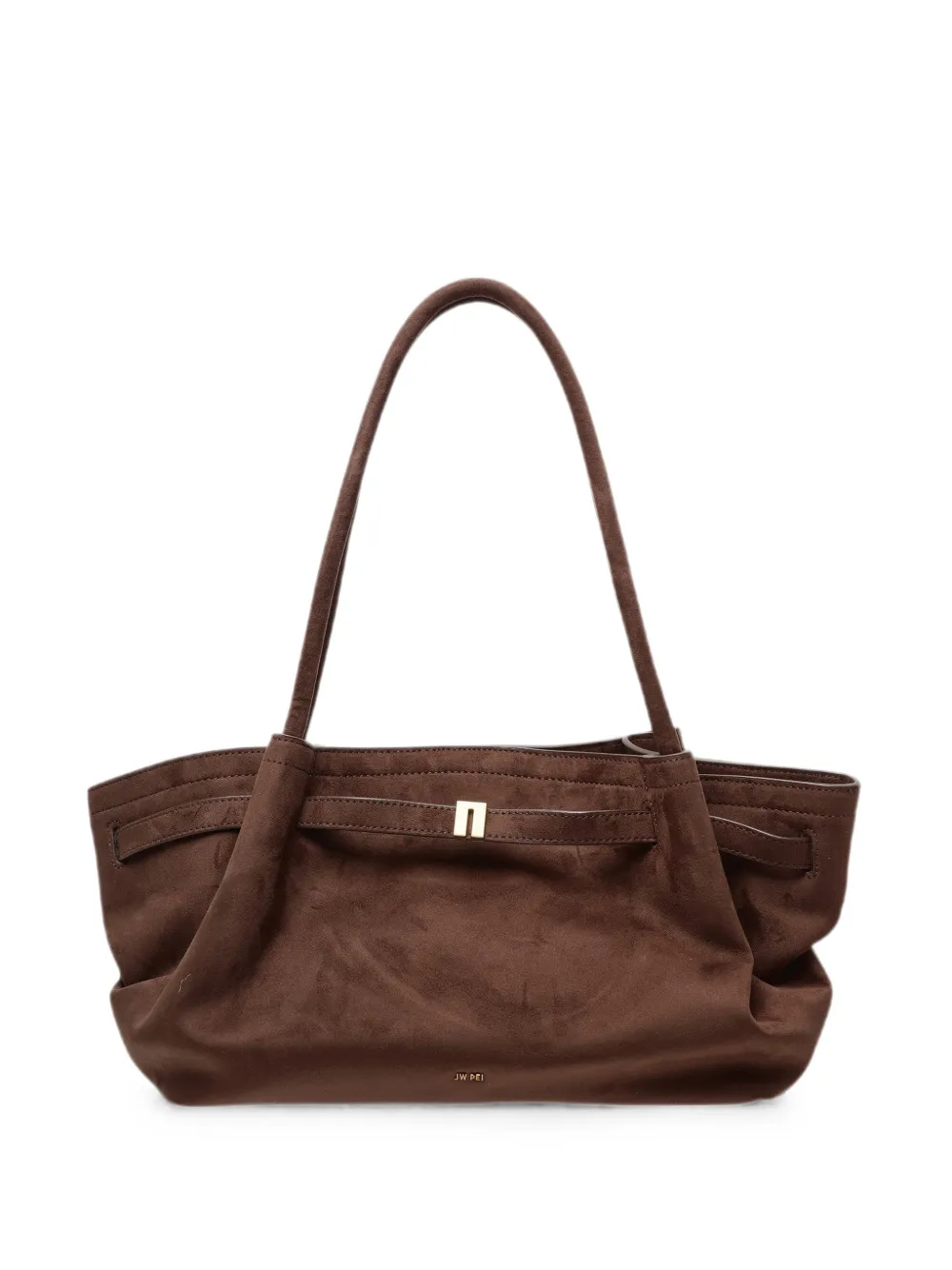 JW Pei Hana wide shoulderbag - Marrone
