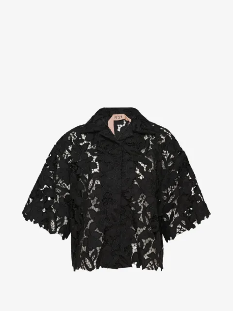 Nº21 floral-lace blouse